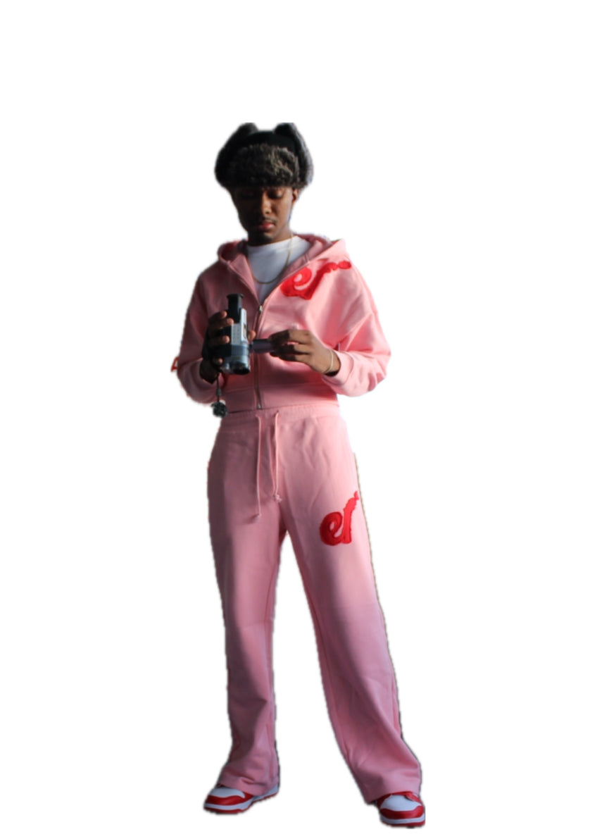 PINK “EF*” SWEATSUIT