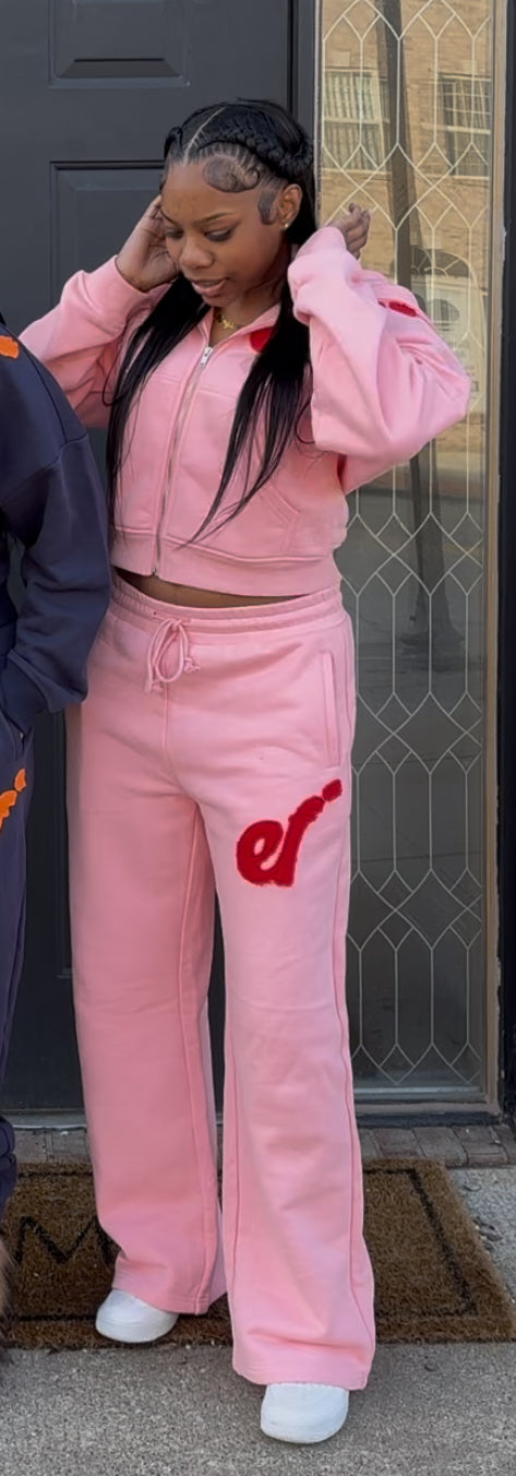PINK “EF*” SWEATSUIT