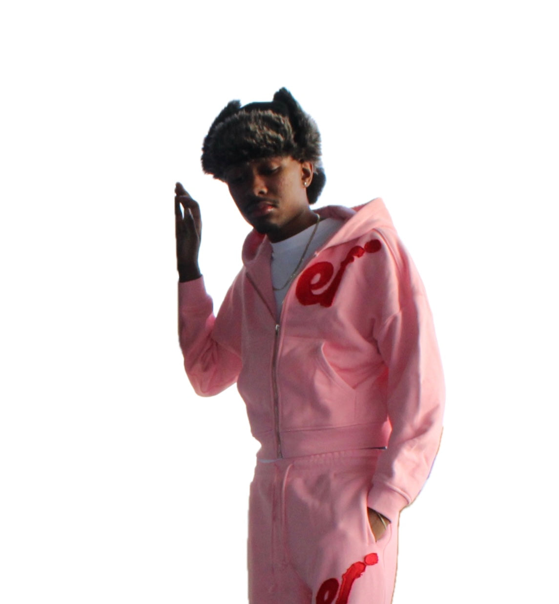 PINK “EF*” ZIP-UP