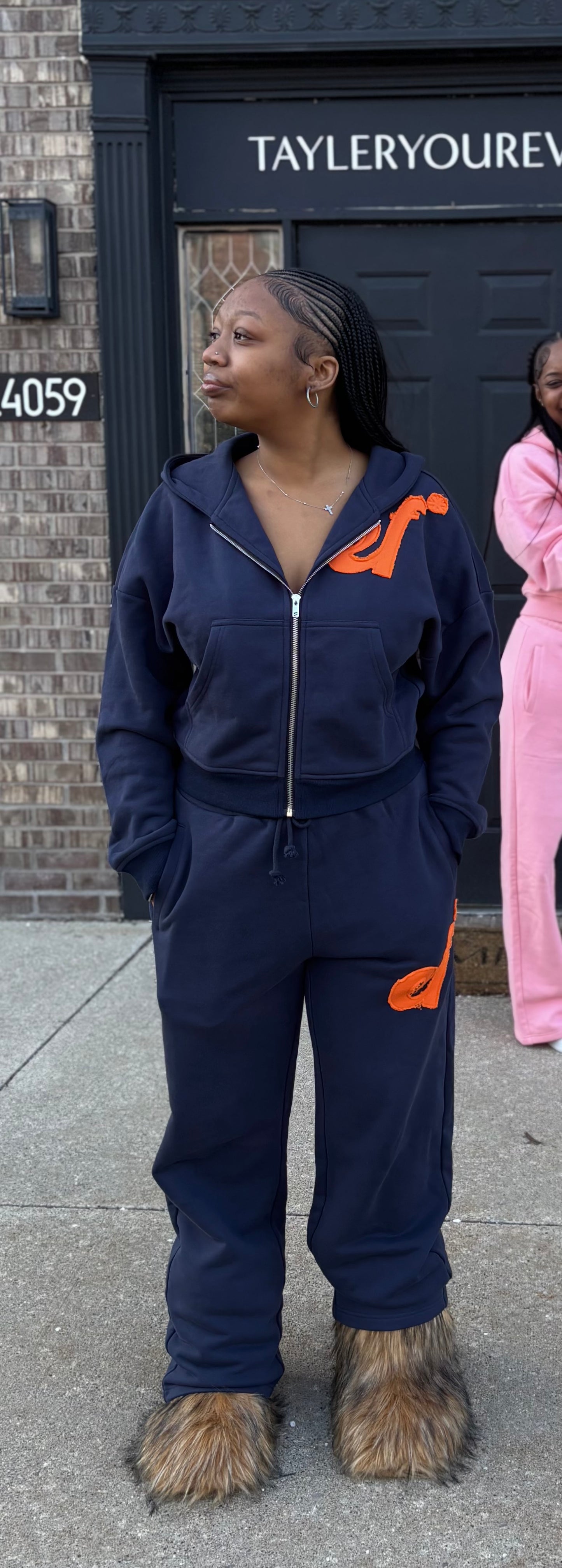 Blue “EF*” SWEATSUIT