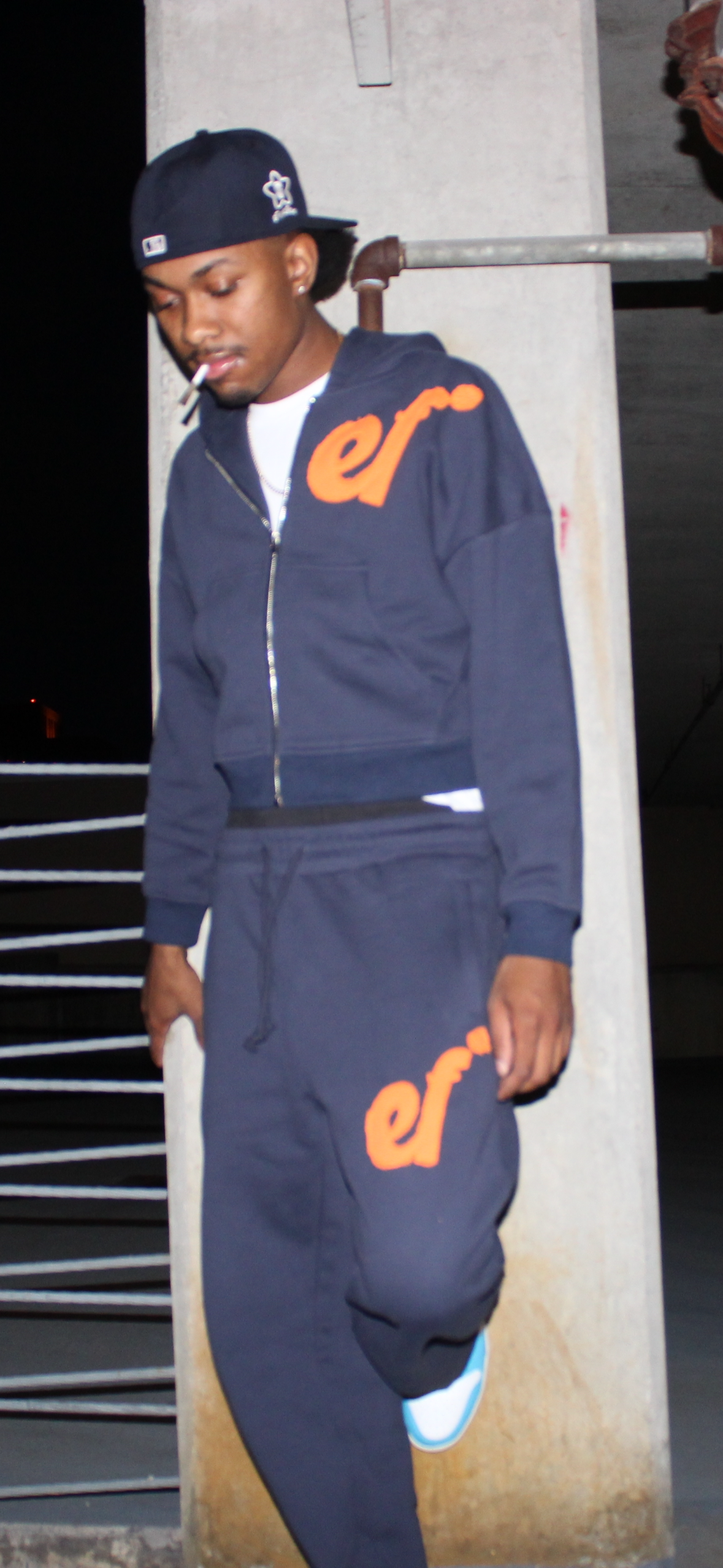 Blue “EF*” SWEATSUIT
