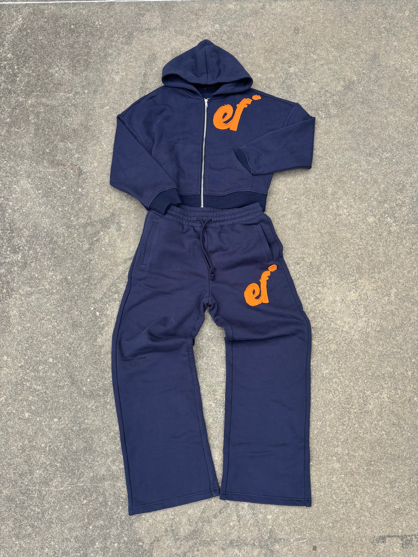 Blue “EF*” SWEATSUIT