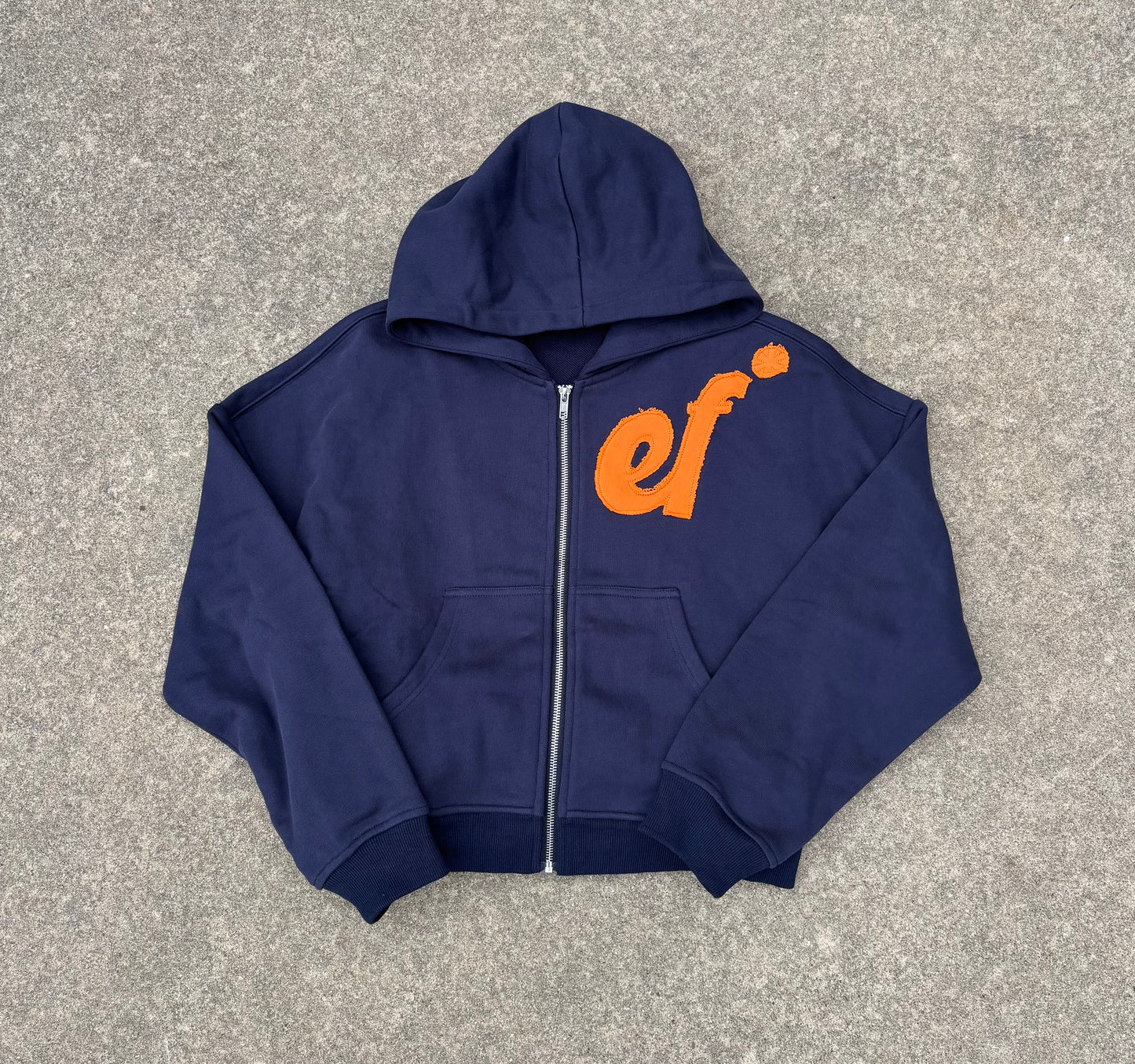 BLUE “EF*” ZIP UP