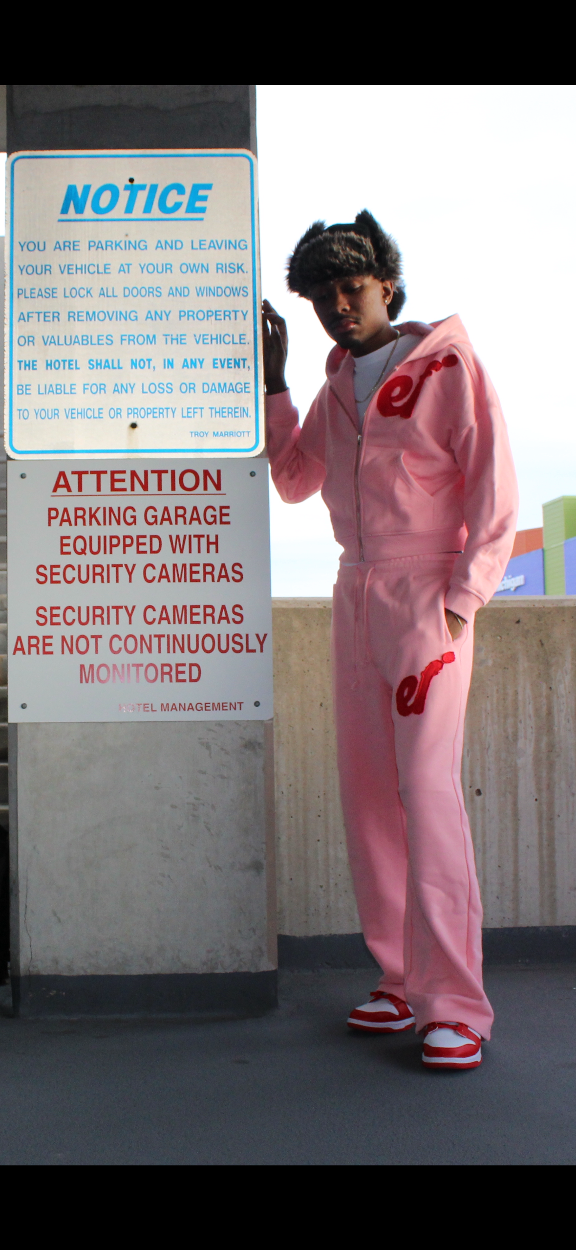 PINK “EF*” ZIP-UP